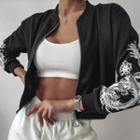 Dragon Print Zip Jacket