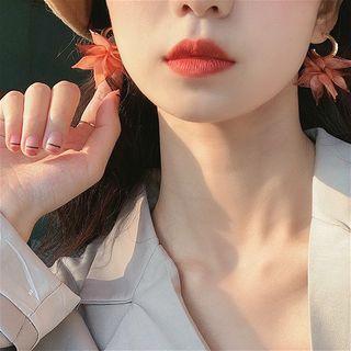 Fabric Flower Drop Earring