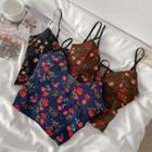 Floral Print Padded Camisole Top