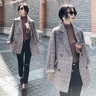 Double Breasted Paid Coat
