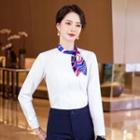 Long-sleeve Blouse / Mini Pencil Skirt / Dress Pants