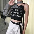 Long-sleeve One-shoulder Shrug