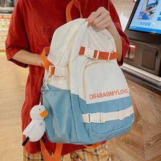 Lettering Backpack / Duck Charm / Set