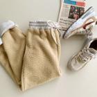Drawcord Dumble Jogger Pants Light Beige - One Size