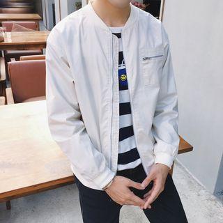 Printed Back Long-sleeve Jacket
