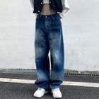 Mid-rise Washed Baggy Jeans