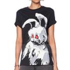Graffiti Rabbit Print Short-sleeve T-shirt
