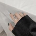 Chained Open Ring Silver - One Size