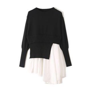 Asymmetrical Panel Sweater