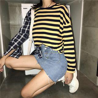 Mock Two-pieces Long Sleeve Tee