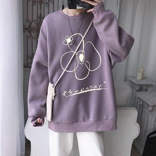 Long-sleeve Floral Printed Sweatshirt