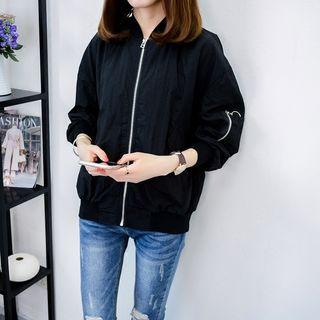 Plain Zip Light Jacket