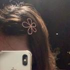 Rhinestone Flower Hair Clip Flower - One Size