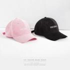 Corduroy Embroidered Cap