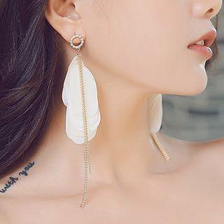 Rhinestone Fabric Earring