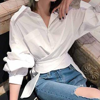 Long Sleeve Wrapped Shirt