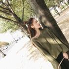 Open-back Lace-up Sweater
