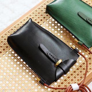 Genuine Leather Mini Crossbody Pouch