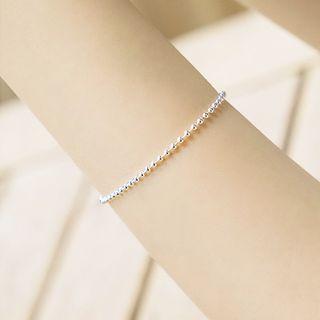 925 Sterling Silver Chain Bracelet 1 Pc - Silver - One Size