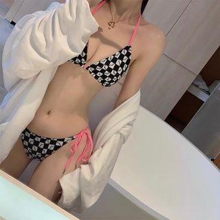 Set: Check Bikini Top + Bottom