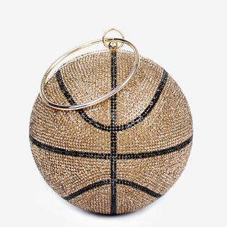 Basketball Rhinestone Clutch