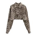 Cropped Leopard Shirt
