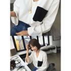V-neck Color-block Top