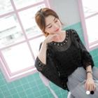 Lace Knitted Batwing Pullover