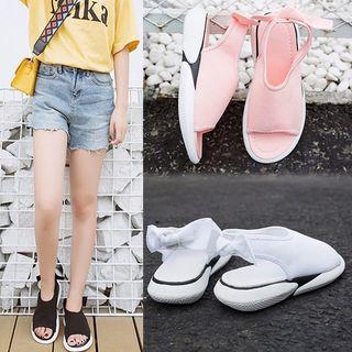 Bow Mesh Sandals
