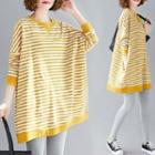 Striped Sweatshirt Stripes - Yellow & White - One Size