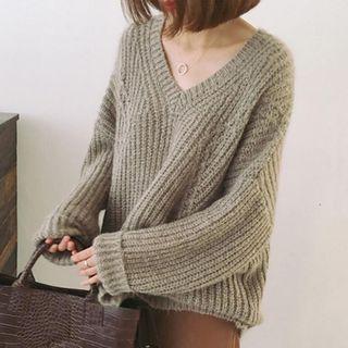 Oversized V-neck Sweater