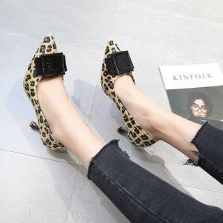 Leopard Pattern High Heel Pumps