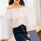 Off Shoulder Blouse White - One Size