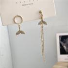 Non-matching Fish Tail Drop Earring 1 Pair - Earrings - One Size