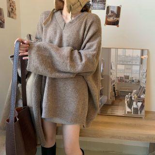 Fleece Zip-up Vest / V-neck Sweater
