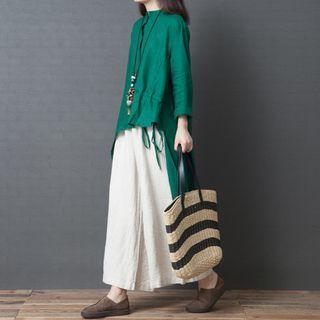 Long-sleeve High-low Tunic