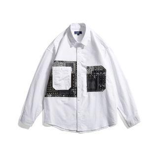 Paisley Print Panel Shirt