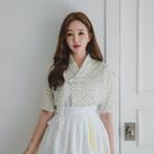 Modern Hanbok Mini Skirt In White White - One Size