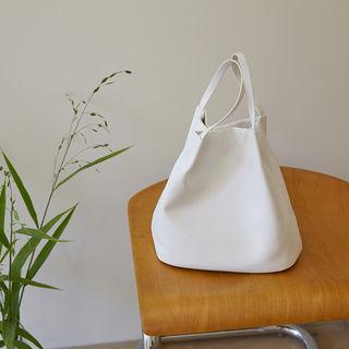 Pleather Boxy Bucket Bag