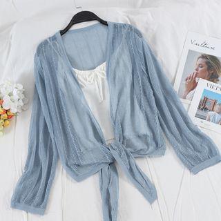 Cutout Tied Light Jacket