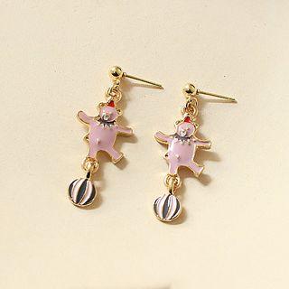 Bear Dangle Earring / Clip-on Earring