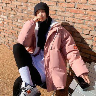 Hooded Padded Mock Two-piece Jacket
