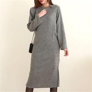 Fleece Midi T-shirt Dress