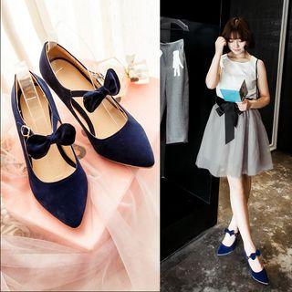 High-heel Ribbon Strap Pumps