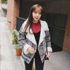 Faux-shearling Houndstooth Jacket