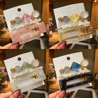 Set Of 3: Hair Clips (various Designs)
