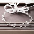 Faux Pearl Branches Headband White - One Size