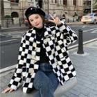 Checkered Duffle Coat