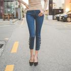 Lace-up Side Skinny Jeans