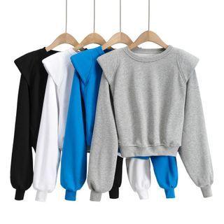 Shoulder Padded Sweatshirt